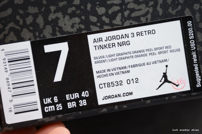 Rep LUCY Retro Grey 3 Cool CT8532-012 (2021) Air Jordan 0712